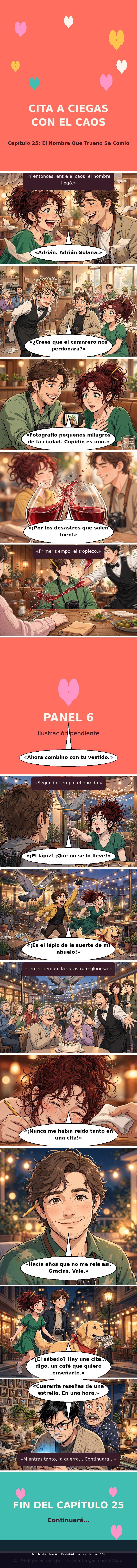 Capítulo 25 de Cita a Ciegas con el Caos
