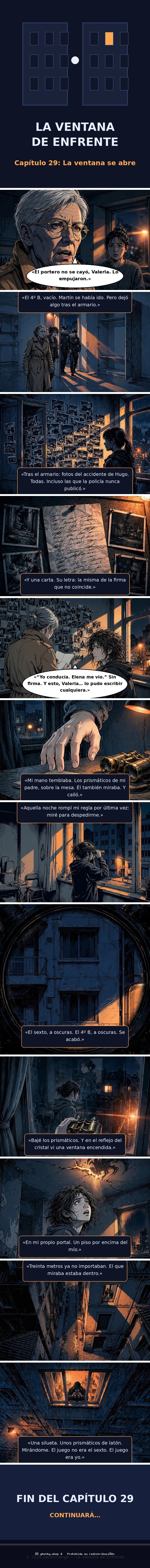 Capítulo 29 de La Ventana de Enfrente