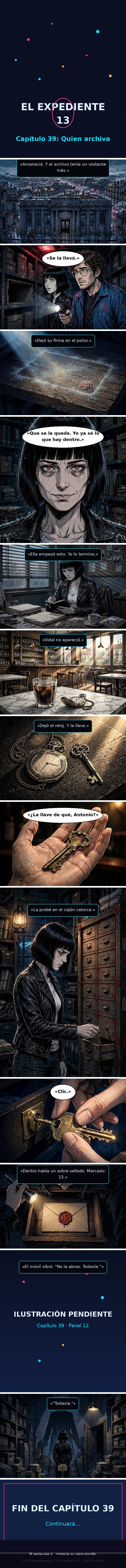 Capítulo 39 de El Expediente 13