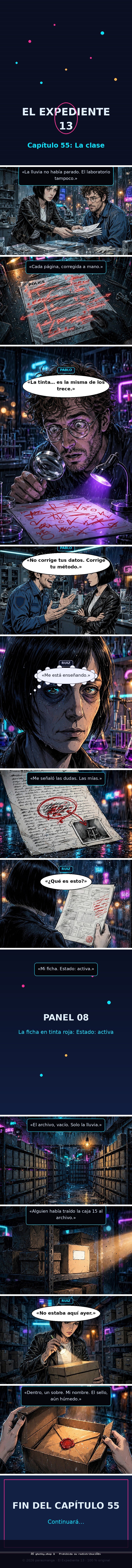 Capítulo 55 de El Expediente 13