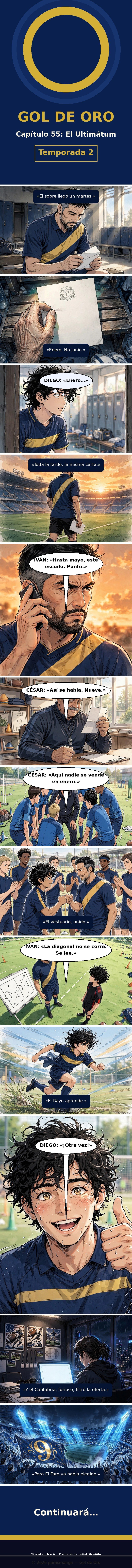 Capítulo 55 de Gol de Oro