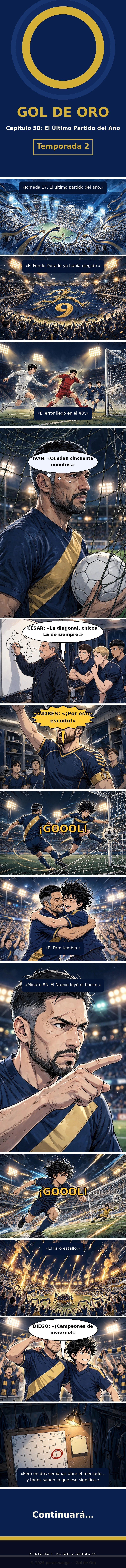 Capítulo 58 de Gol de Oro